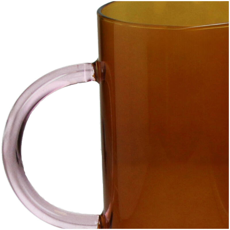 Vase Glass Amber אגרטל צר
