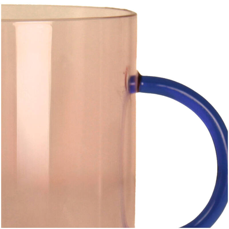 Vase Glass Pink אגרטל רחב