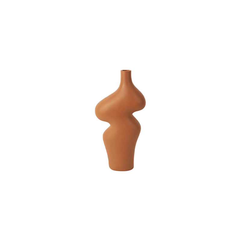 Vase Organic Curves Burnt Orange אגרטל (Large)