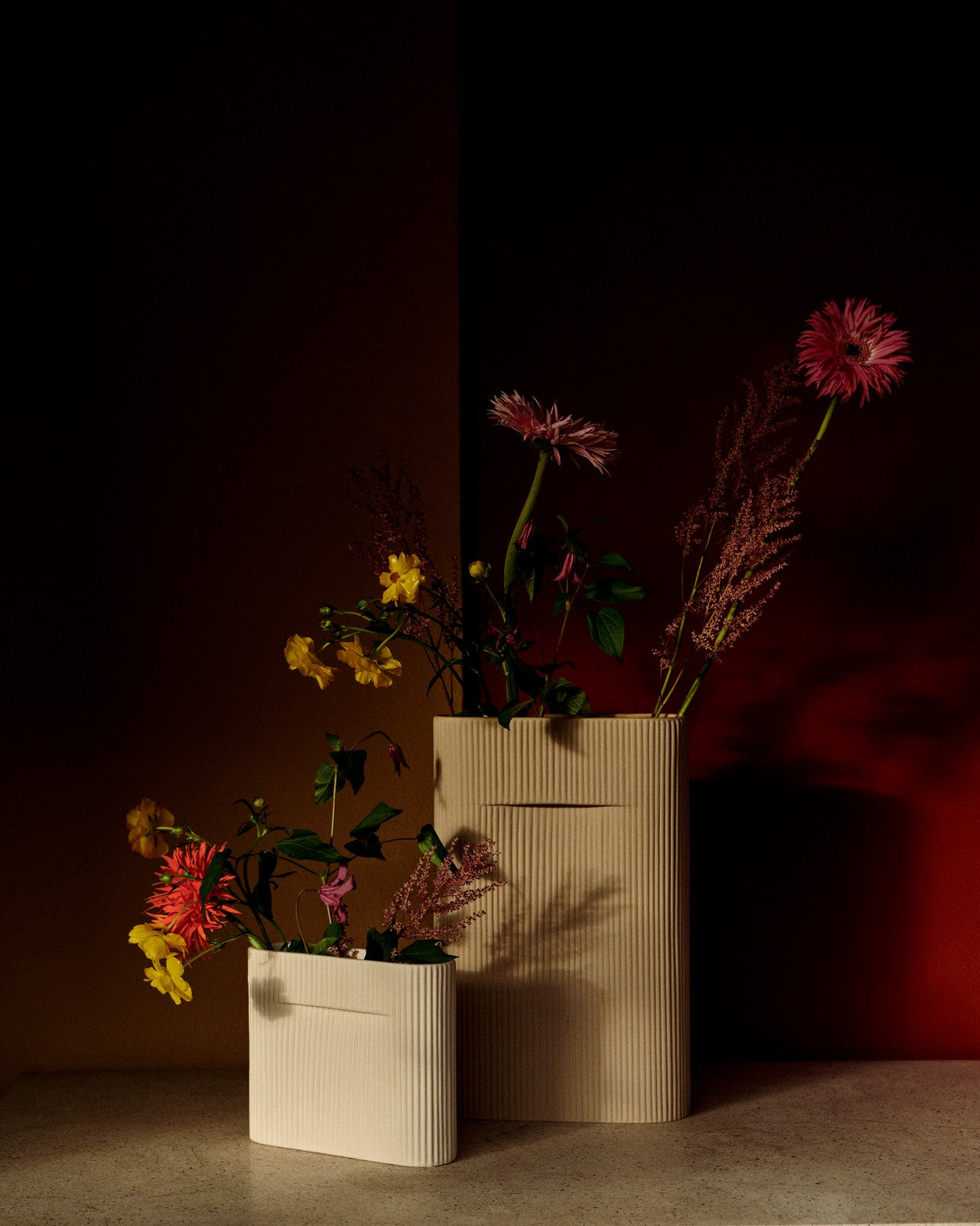 אגרטל Ridge Vase Terracotta (small)