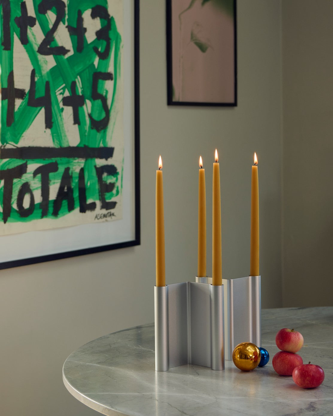 פמוטים Pair Candleholder Brown (large)