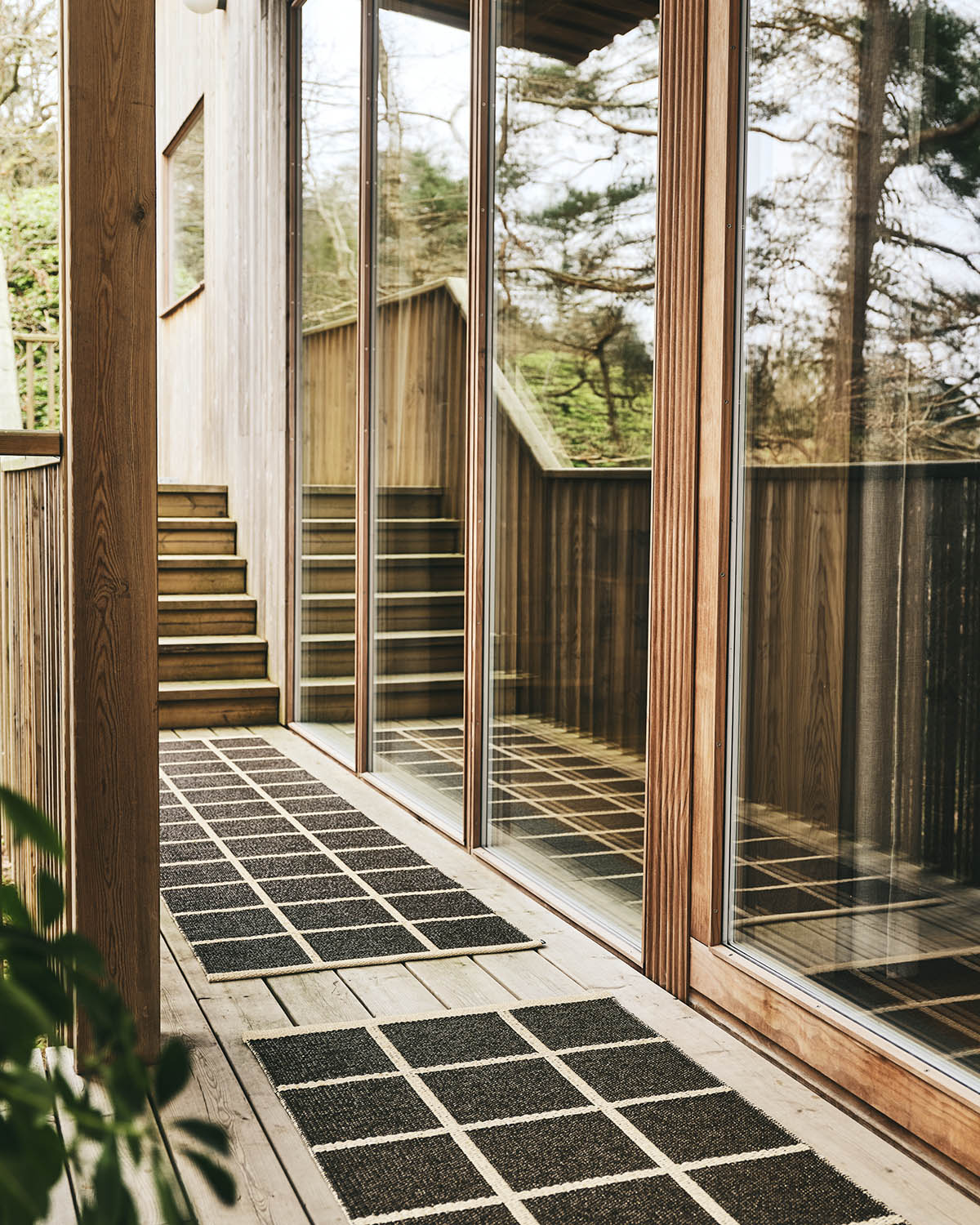 שטיח דו צדדי Criss Rug Dark Brown/Cream (Medium)