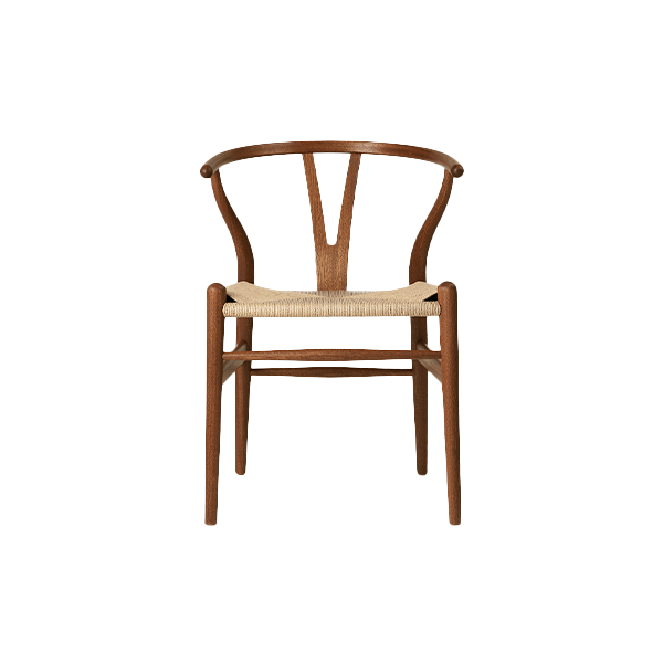 כסא CH24 Wishbone Chair Teak oil natural papercord