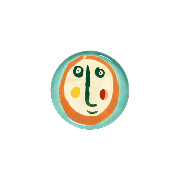 צלחת הגשה Feast Serving Plate With Face 2