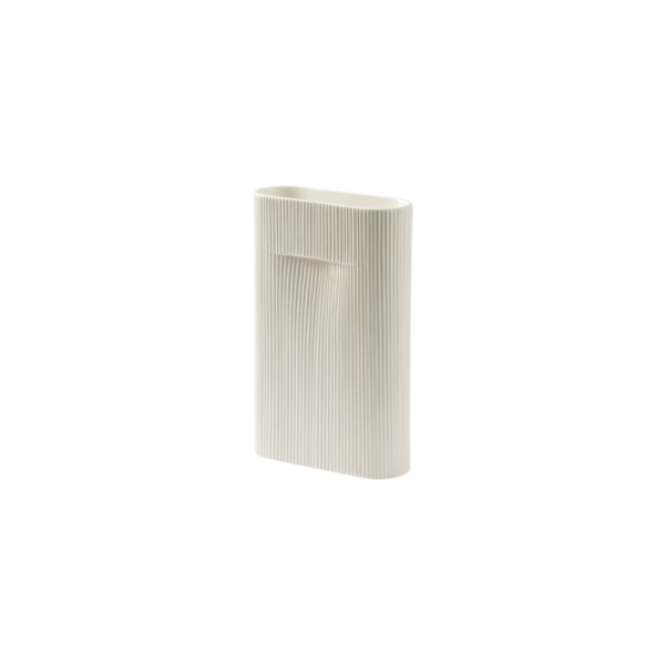 אגרטל Ridge Vase Off-White