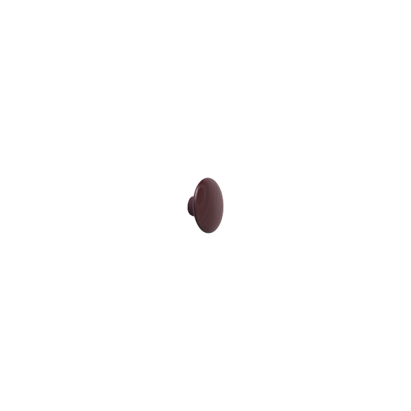 מתלה Dots Wood Burgundy Ø6.5cm
