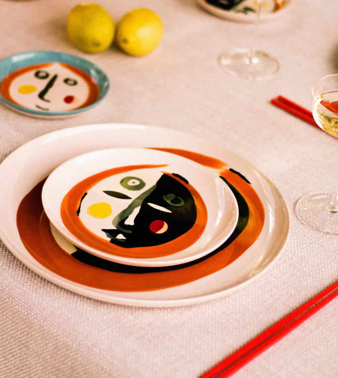 צלחת הגשה Feast Serving Plate With Face 1