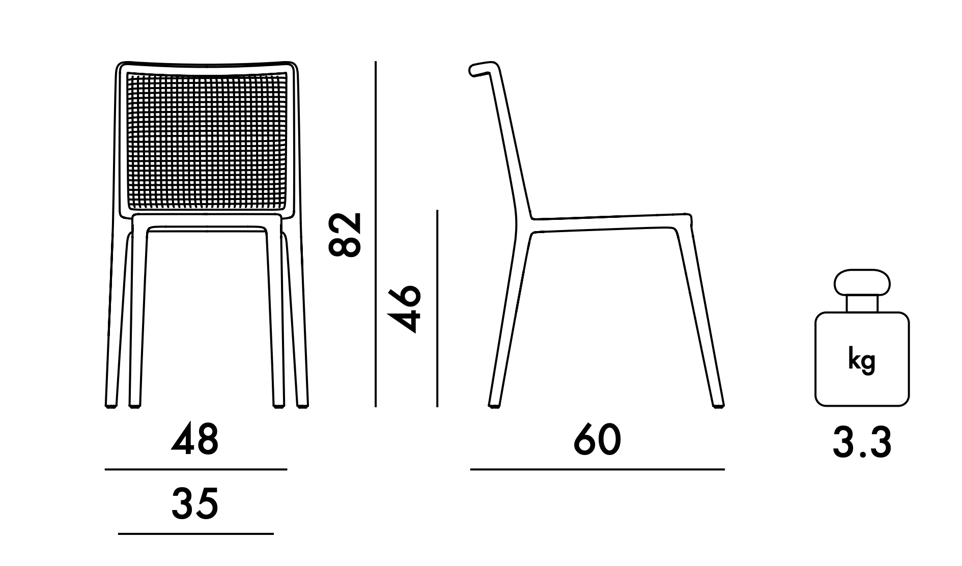 כיסא Belvedere Chair Black