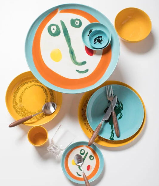 צלחת הגשה Feast Serving Plate With Face 2