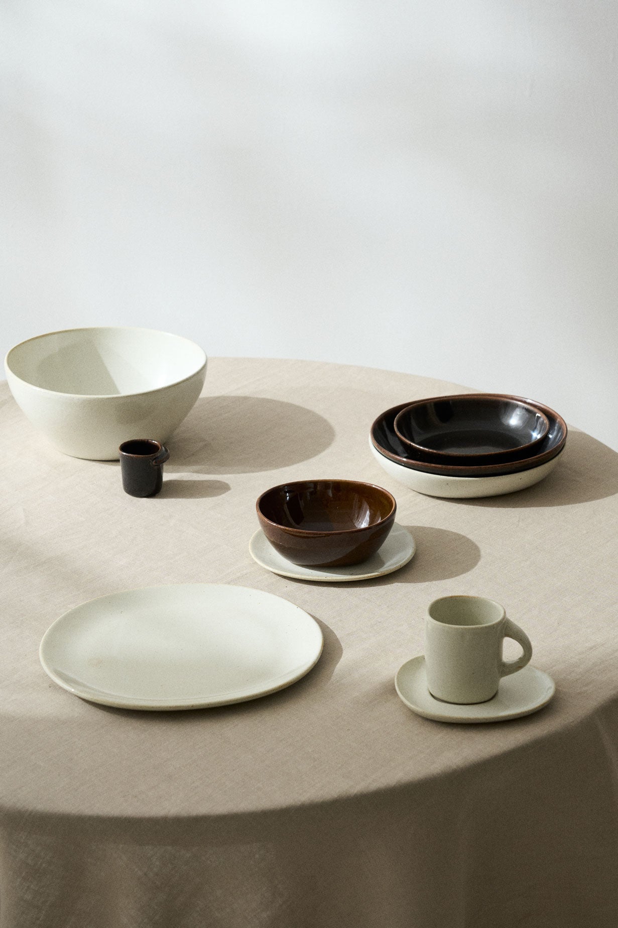 קערה אובלית עמוקה Oval Serving Bowl Off-White