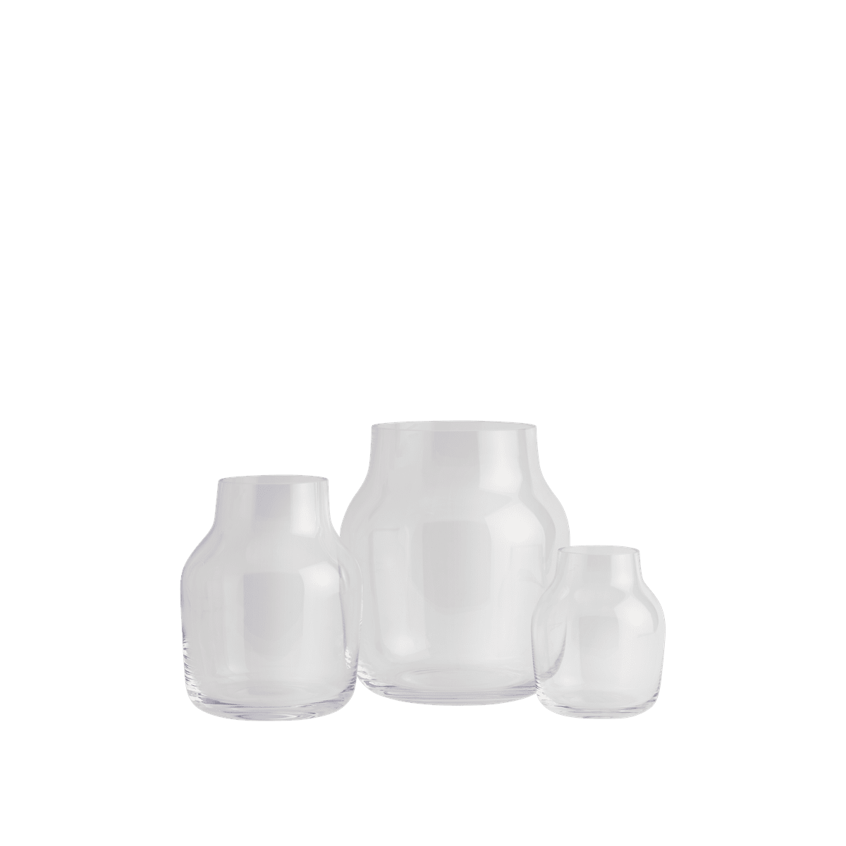 אגרטל Silent Vase / Ø 15 cm Clear (medium)