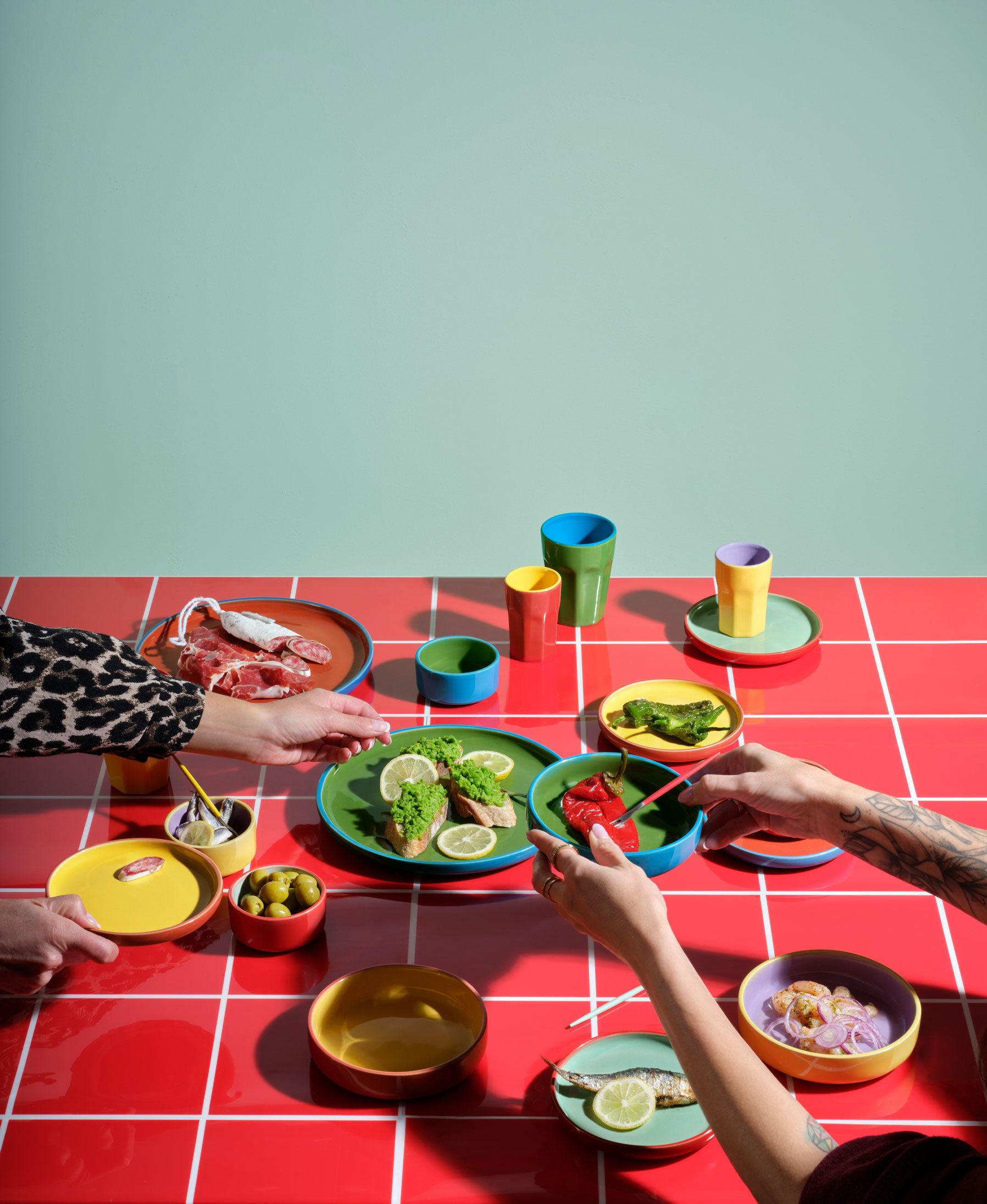 צלחת Tapero & ti amo viva Plate Verde