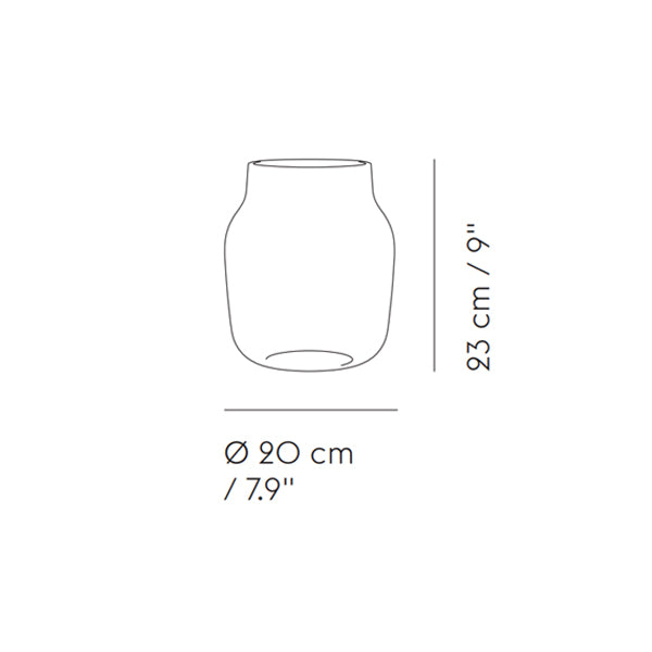 אגרטל Silent Vase / Ø 20 cm Dark Green (large)
