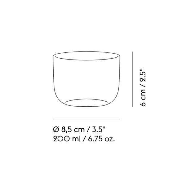 סט 4 כוסות Corky Glasses Grey (Low)