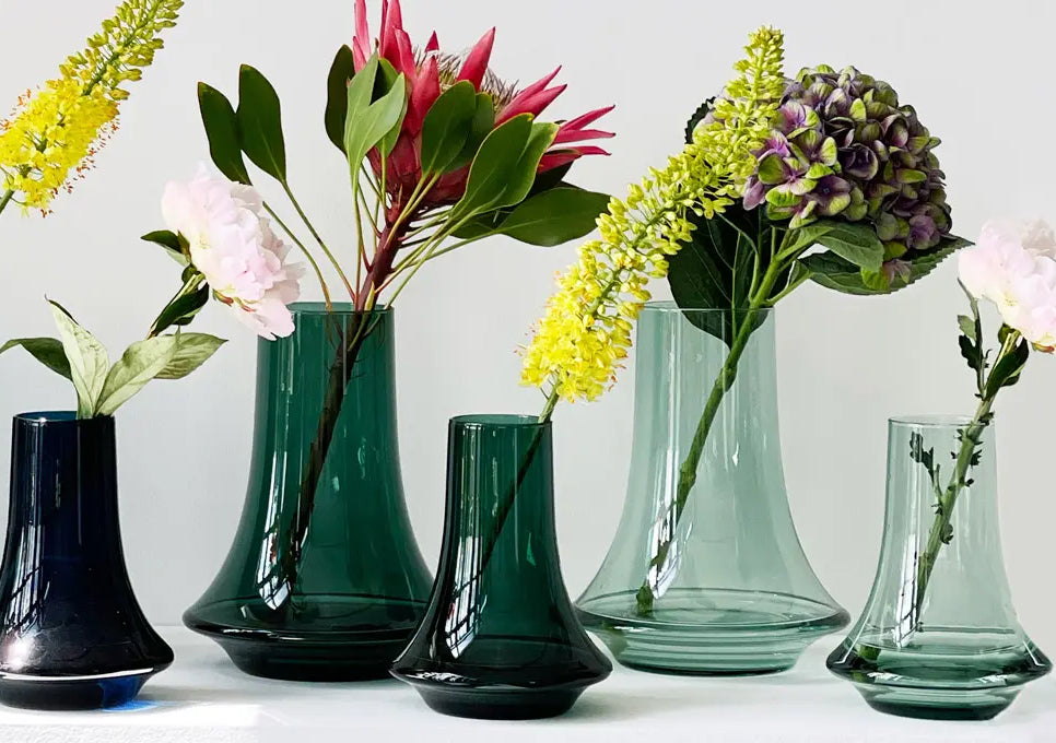 אגרטל Spinn Vase Green Light (Medium)