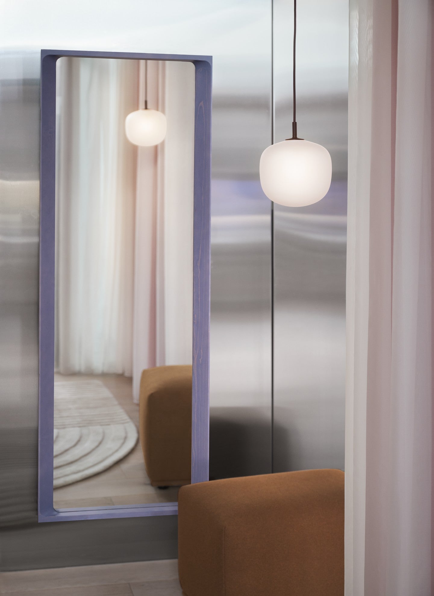 מנורה Rime Pendant Lamp / Ø 37 cm White