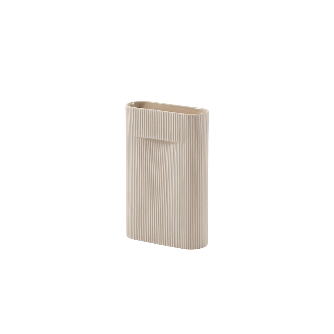 אגרטל Ridge Vase Beige (medium)