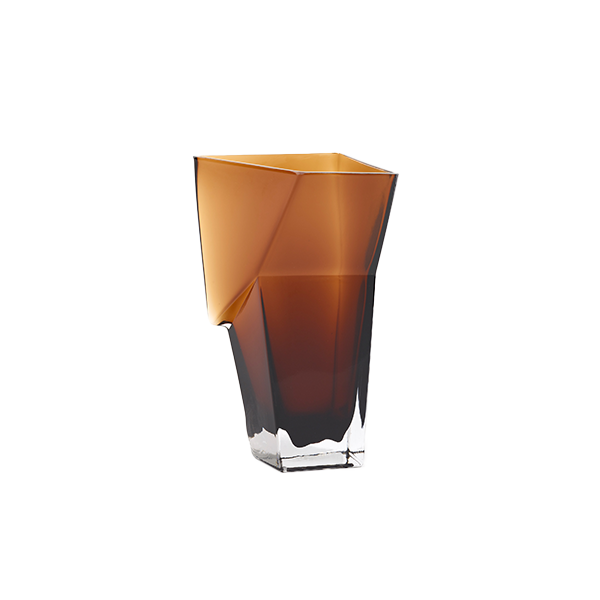 אגרטל זכוכית Dunk Vase 8 Brown