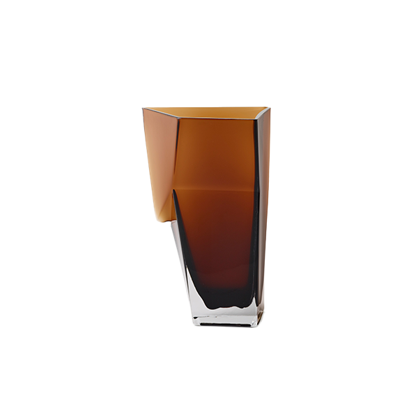 אגרטל זכוכית Dunk Vase 8 Brown
