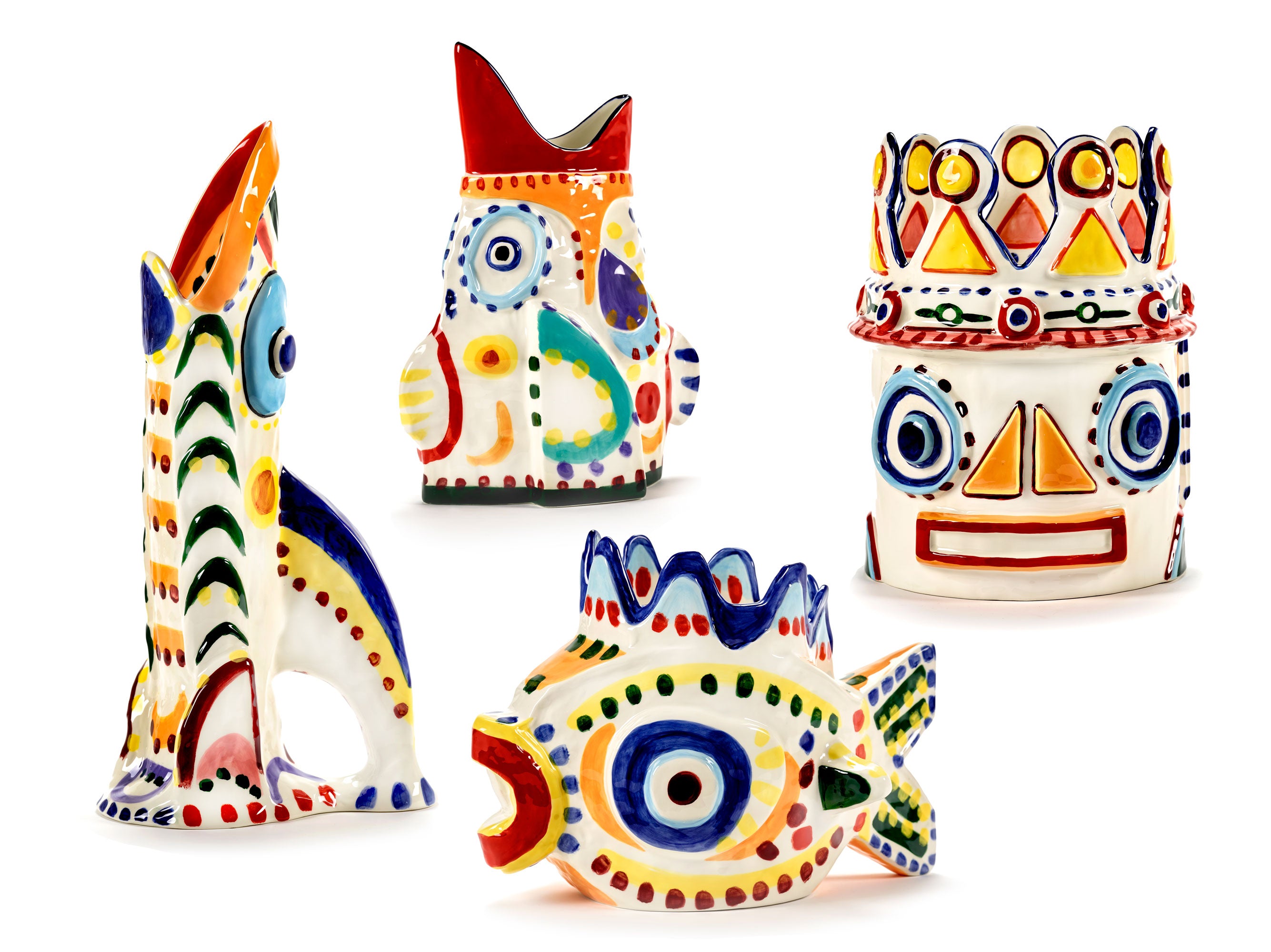 אגרטל דג צבעוני Vase 04 Mix Sicily