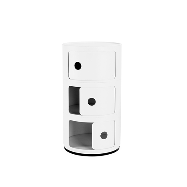 יחידת אחסון Componibili Recycled 3 Modules Matt White