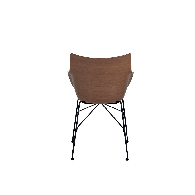 כיסא Q/Wood Philippe Starck Dark Wood / Black