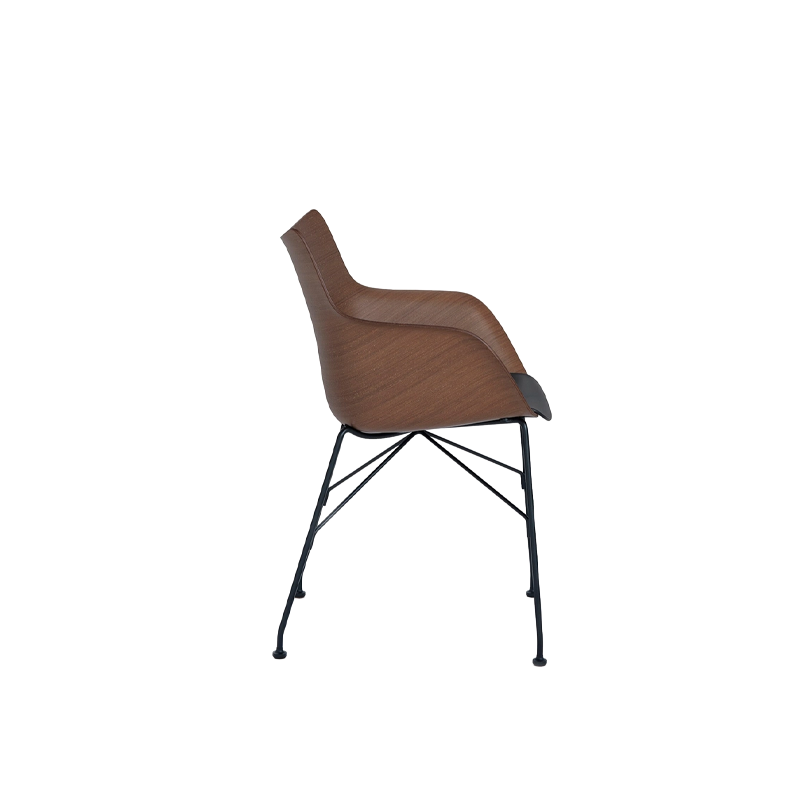 כיסא Q/Wood Philippe Starck Dark Wood / Black