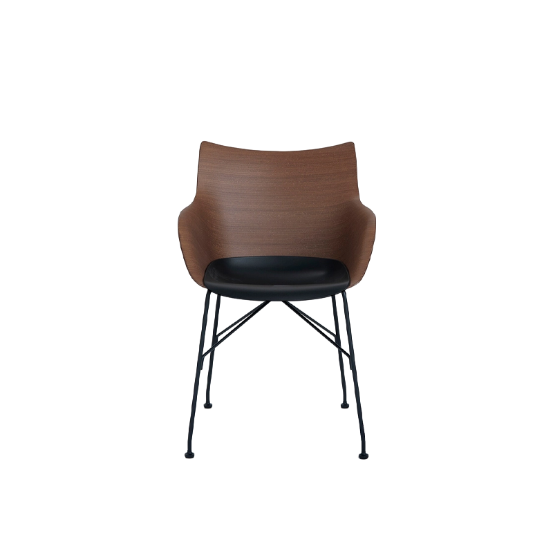 כיסא Q/Wood Philippe Starck Dark Wood / Black
