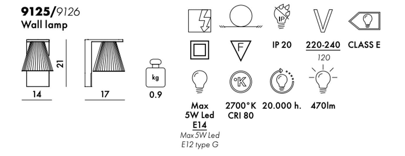 מנורת קיר Light Air Applique Crystal