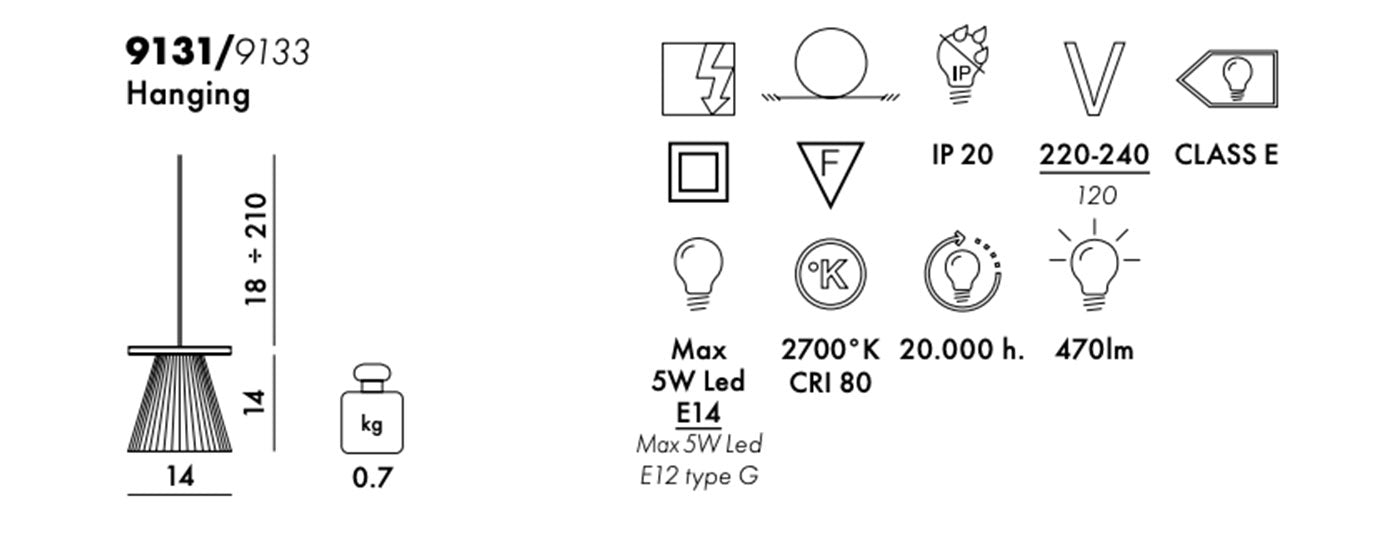 מנורת תקרה Light Air Applique Crystal