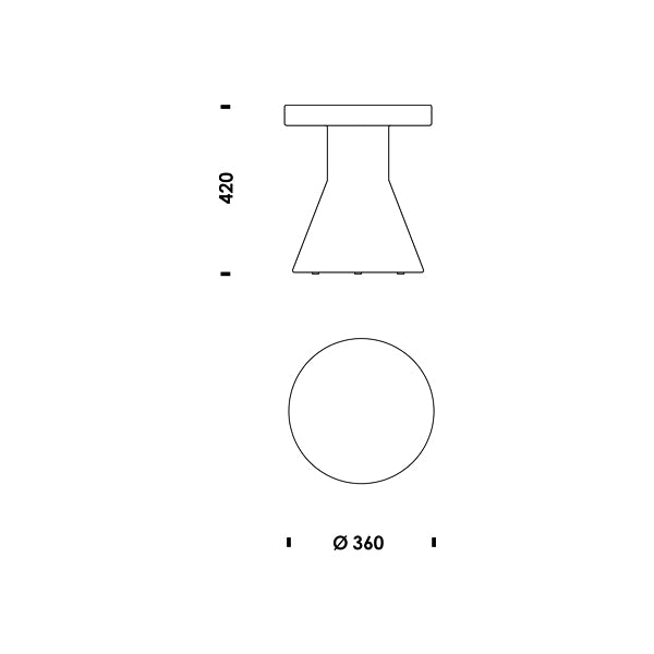 שרפרף Bit Stool Cone Blue