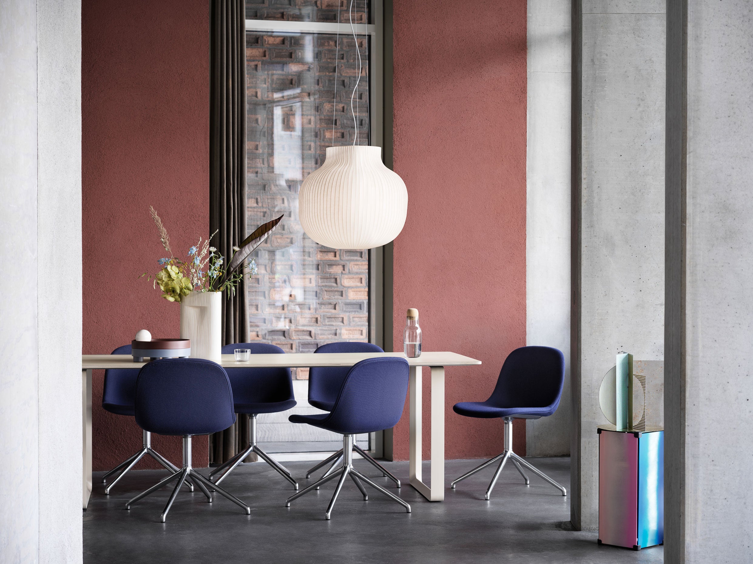 מנורה Strand Pendant Lamp Closed / Ø 45 cm White