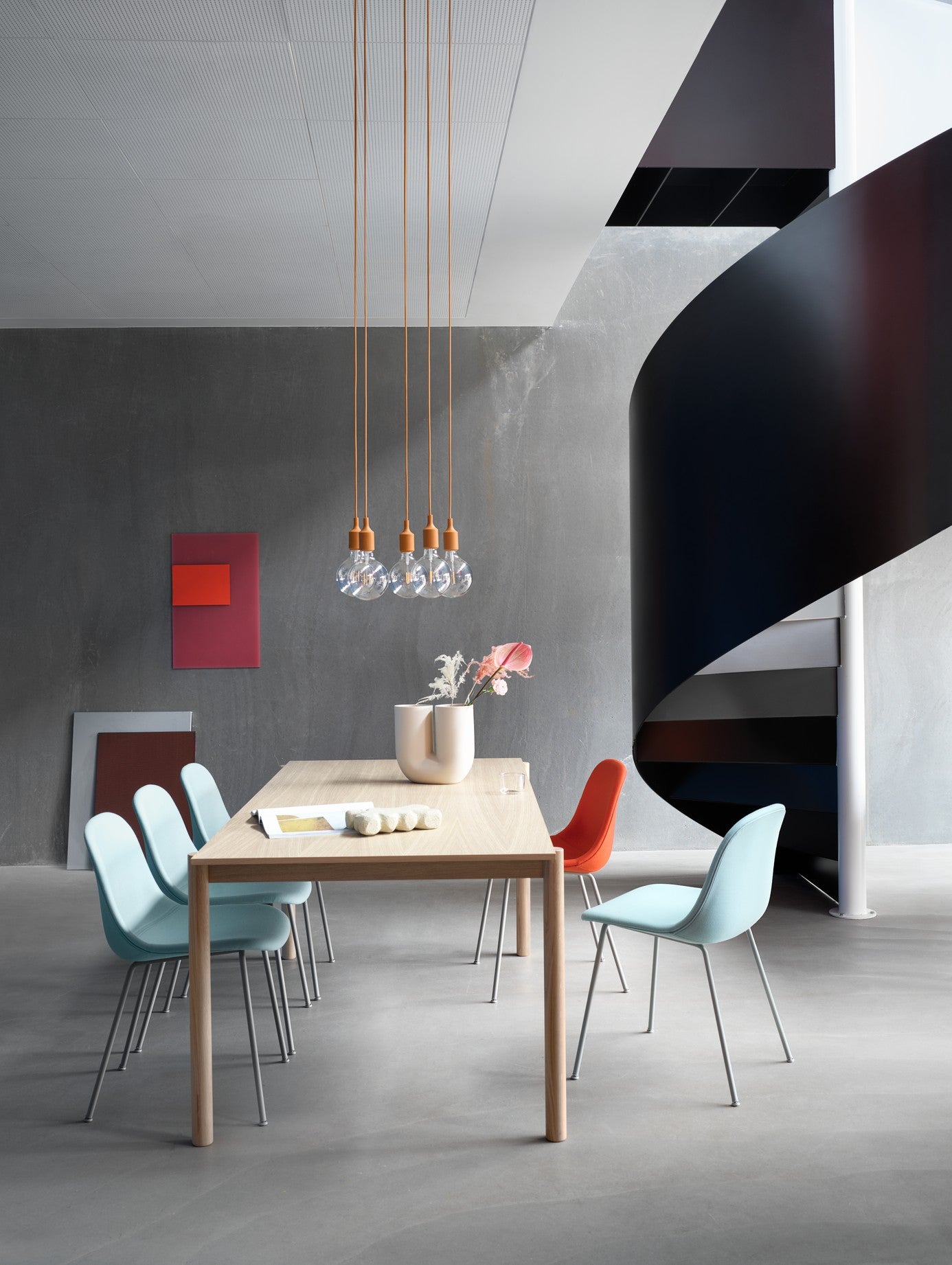 מנורה E27 Pendant Lamp Light Grey