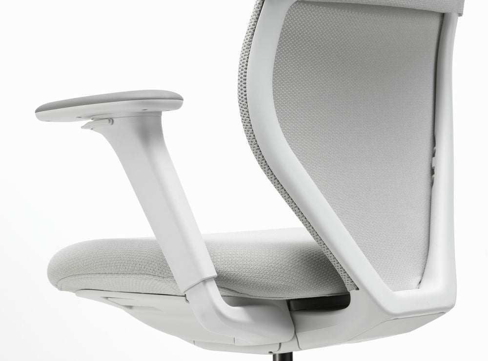 כסא משרדי ACX Mesh Light Grey Adjustable Arms