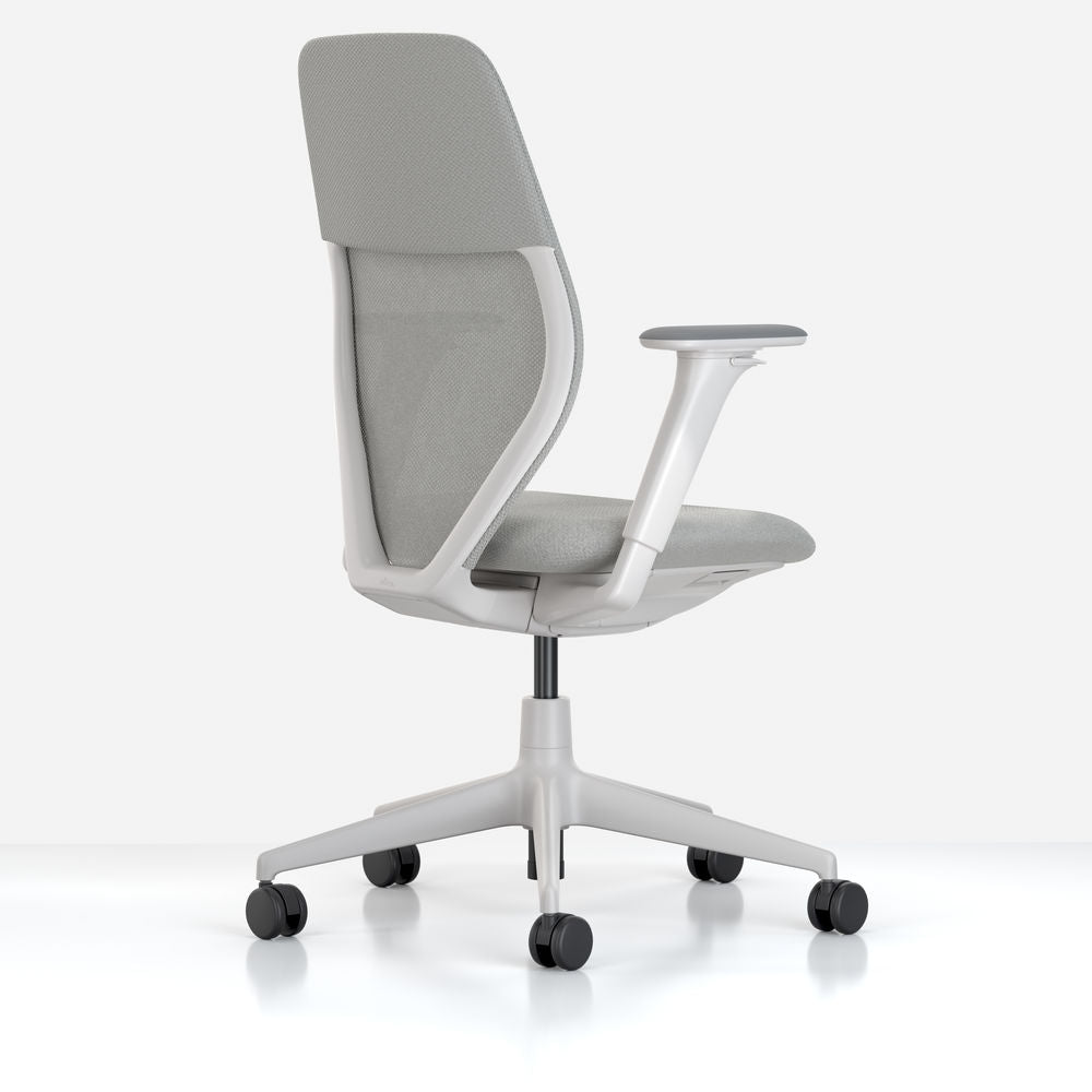 כסא משרדי ACX Mesh Light Grey Adjustable Arms