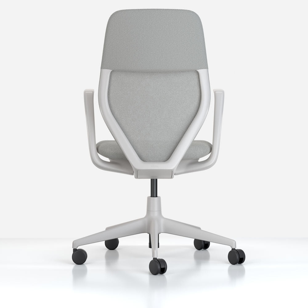 כסא משרדי ACX Mesh Light Grey Fixed Arms