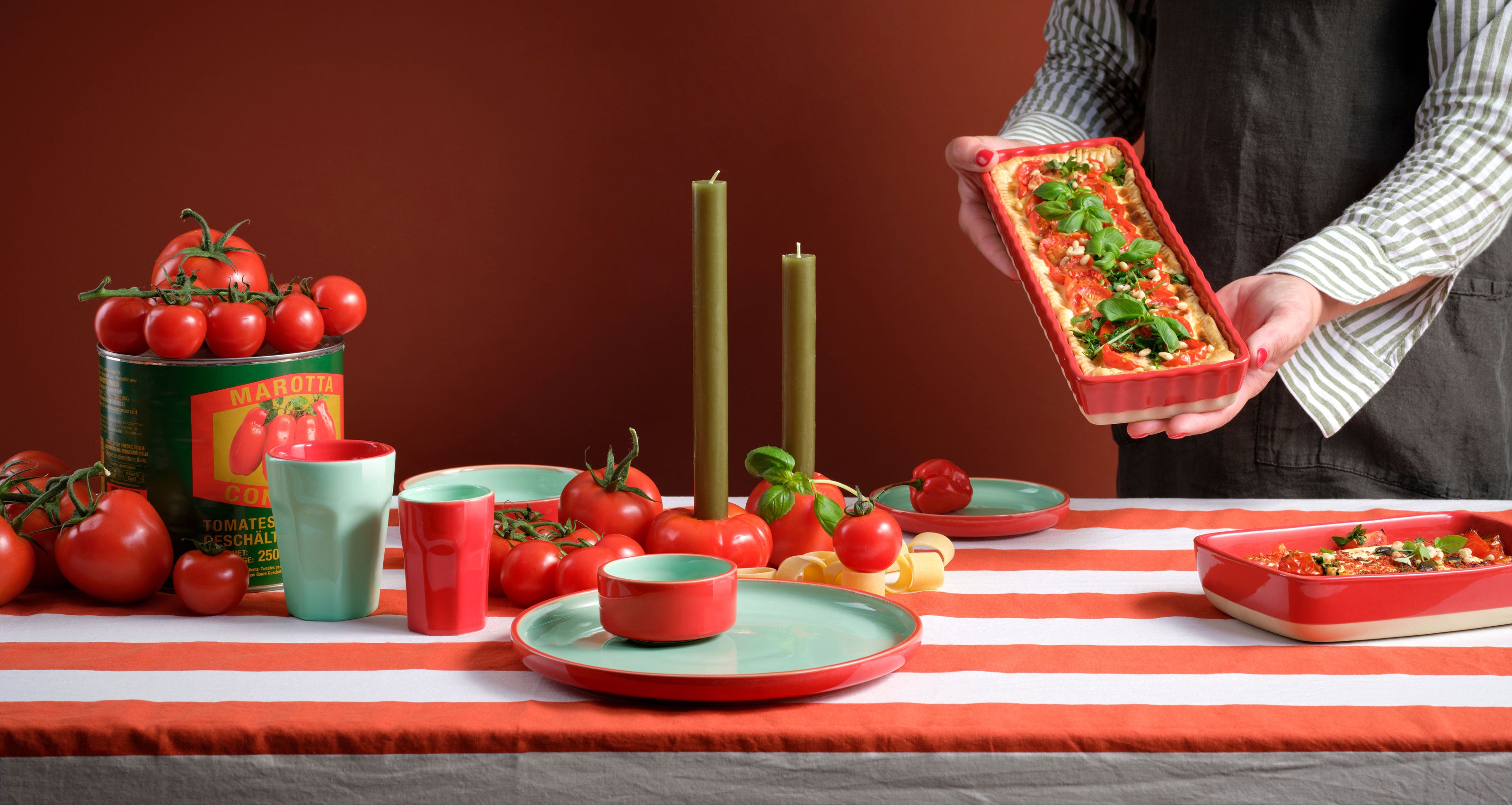צלחת Tapero & ti amo viva Plate Menta