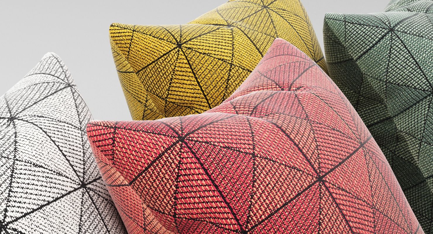 כרית Tile Cushion Tangerine