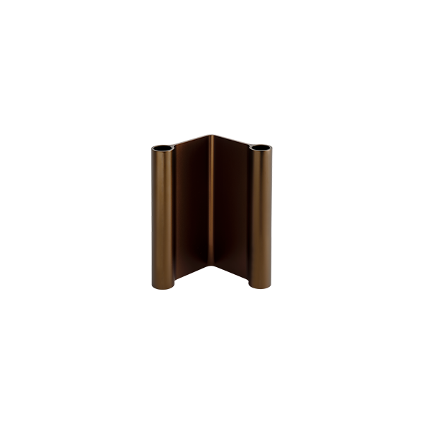 פמוטים Pair Candleholder Brown (large)
