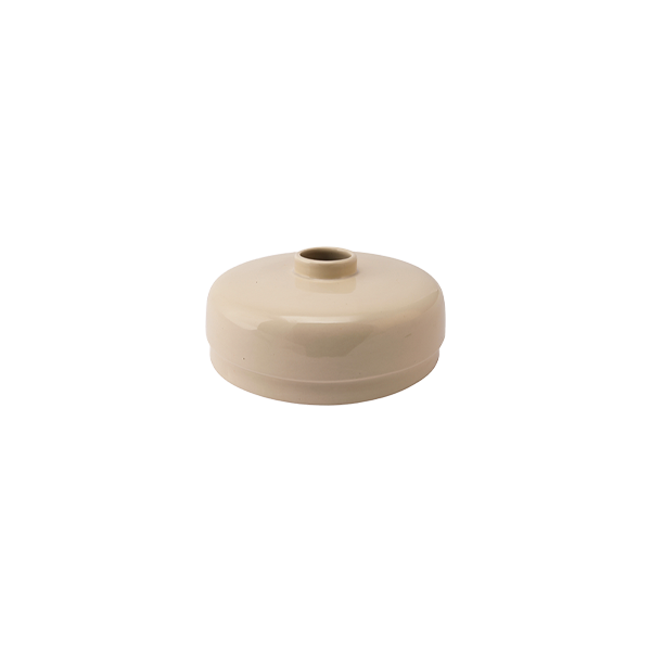 אגרטל Piled Low Vase Cream