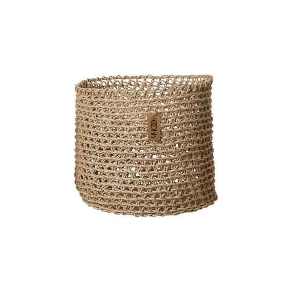 סלסלה Woven Paper Basket Natural (Medium)