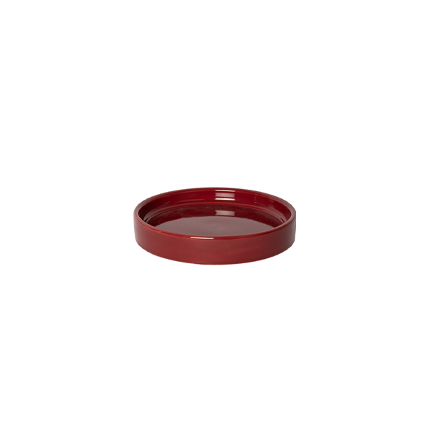 עציץ עם תחתית Flower Pot With Saucer White, Blue and Maroon Medium
