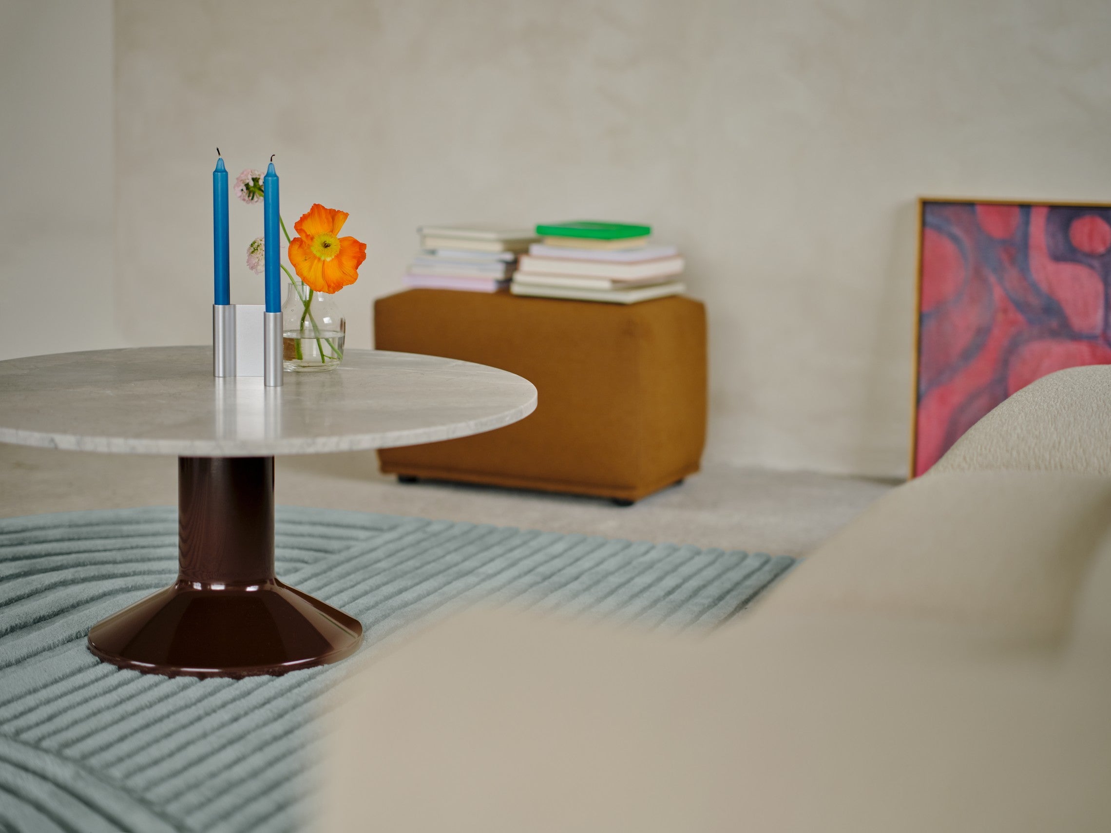 פמוטים Pair Candleholder Brown (large)
