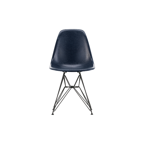 *כסא Eames Fiberglass DSR Navy Blue, Basic Dark