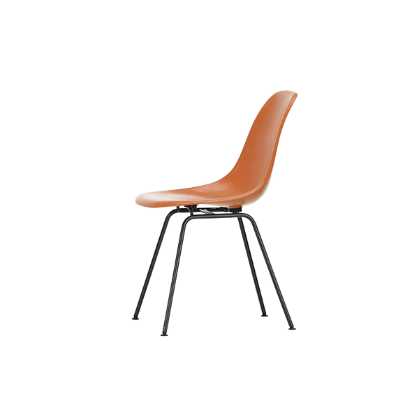 *כסא Eames Fiberglass DSX Red Orange, Basic Dark
