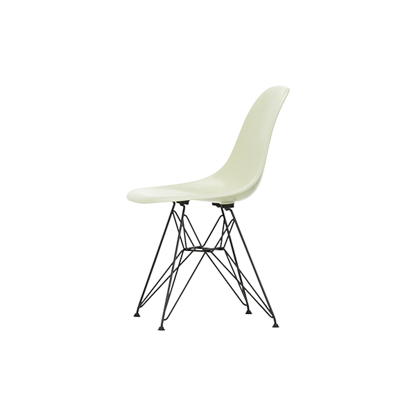 *כסא Eames Fiberglass DSR Parchment, Basic Dark