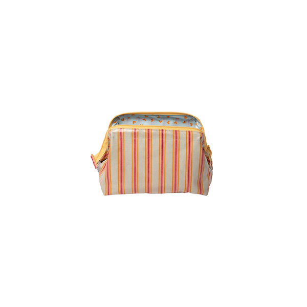 תיק בד גימור מבריק Strokes Sand Pink Small 21x12x14
