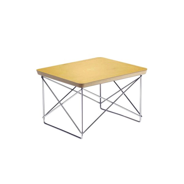 שולחן צד Occasional Table LTR Gold Leaf/ Chrome