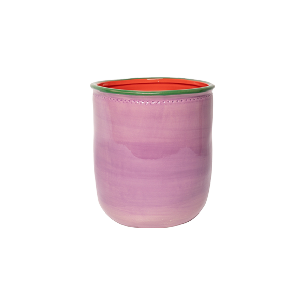 עציץ Flower Pot Violet, Green and Pink (Large)