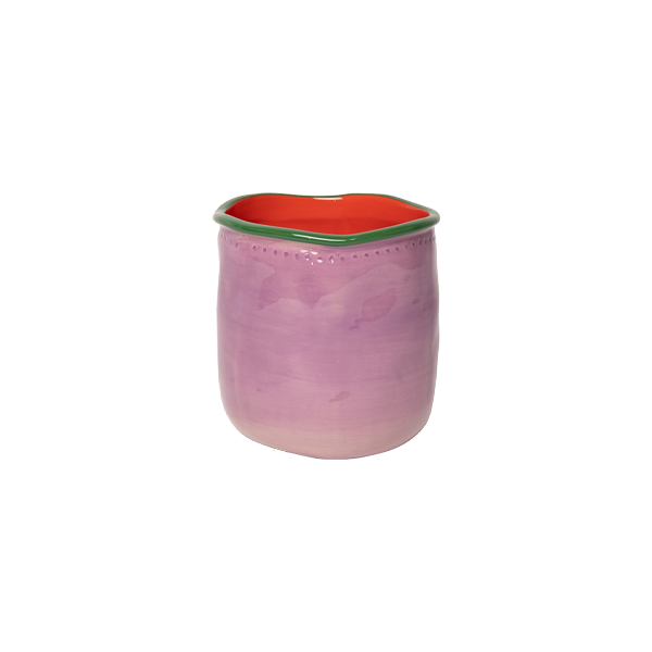 עציץ Flower Pot Violet, Pink and Green (Small)